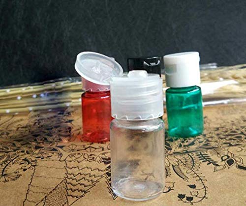 24 botellas de loción de plástico vacías transparentes de 5 ml con tapa, rellenables, para guardar perfume o cosméticos, para viajes y vida cotidiana, de la marca Essence