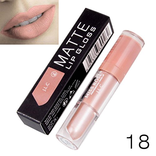 24 Colores Profesional Mate Pintalabios de Maquillaje Larga Duracion para Niñas por ESAILQ K