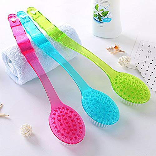 2pcs Cuerpo Cepillo,Cepillo de baño,Cepillo Espalda Ducha,Cepillo Espalda Ducha, Limpiar Espalda y Euerpo, Exfoliación, Masajee
