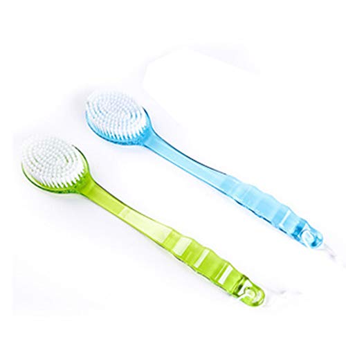 2pcs Cuerpo Cepillo,Cepillo de baño,Cepillo Espalda Ducha,Cepillo Espalda Ducha, Limpiar Espalda y Euerpo, Exfoliación, Masajee