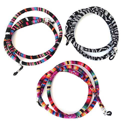 3 pcs Cordón de Gafas Redondo Estampado Etnico (HC Enterprise-new01)