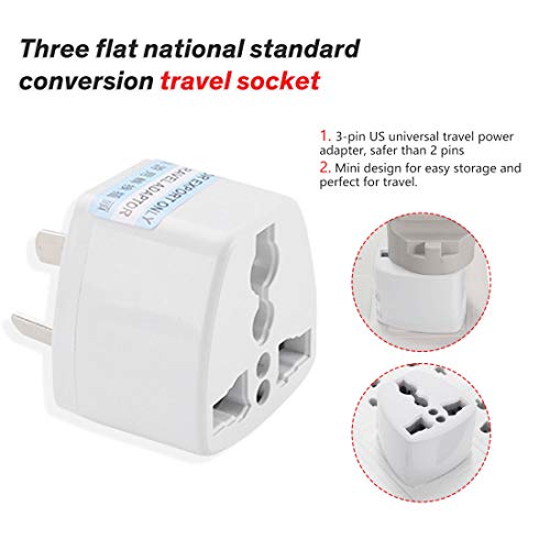 3 pines AU universal de energía del recorrido del adaptador del convertidor del adaptador US/UK/EU para el enchufe del AU de Australia y Nueva Zelanda