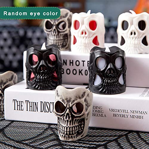 3 Velas LED Sin Fuego, Treer Luz De La Vela Del LED Luces Sin llamas Para Halloween Decoración Del Hogar Calabaza Bruja Araña Ambiente de Terror