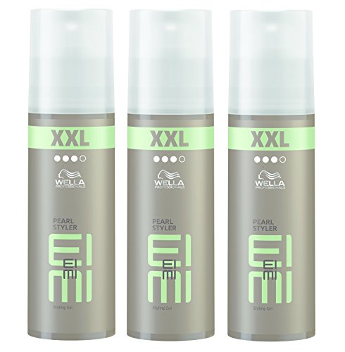 3 x Wella Styling Pearl Styler gel para modelado XXL 150 ml.
