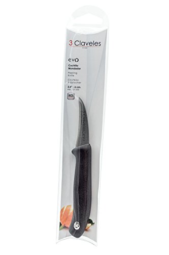 3Claveles Evo - Cuchillo mondador, 6 cm, 2,5 pulgadas