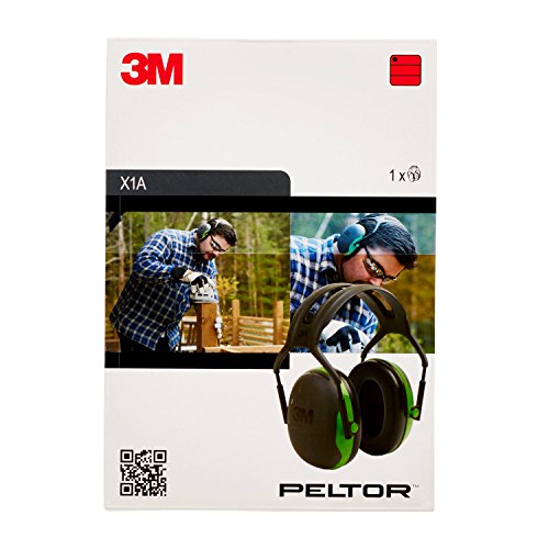 3M PELTOR X1A Orejeras de diadema, 27db, 1 orejera/caja, Verde