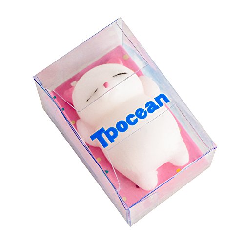 3Pcs Mini Kawaii suave Cat pollo cierre elástico Squishy juguete con caja mochi Squeeze Toy Stress Reliever