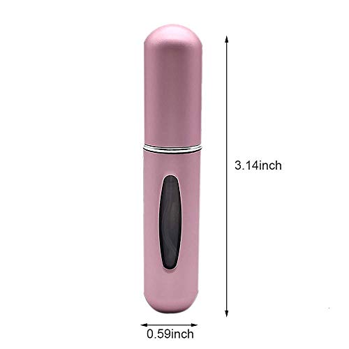 3pcs y 5 ml atomizador de Perfume de Botella vacío pulverizador del Perfume de atomizadores Recargable dosificador de Perfume Spray Frasco para Viaje Viajes aéreos o Salidas nocturnas