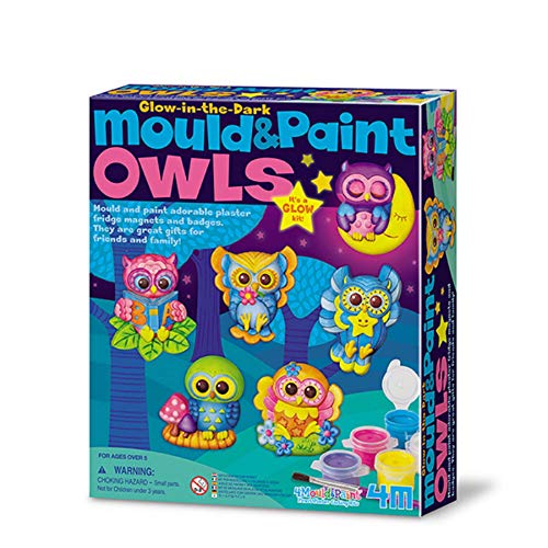4M - Mould & Paint Glow Owls (004M4654)