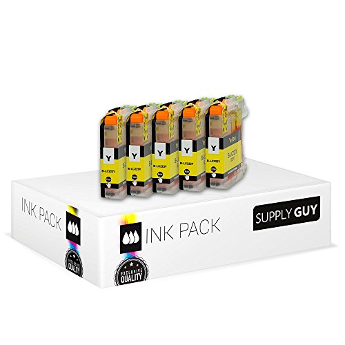 5 Cartuchos de Tinta Compatible con Brother LC223 LC-223XL Amarillo para MFC-J5320DW MFC-J5620DW MFC-J4420dw MFC-J480DW DCP-J4120DW DCP-J562DW y más (Ver página del Producto)