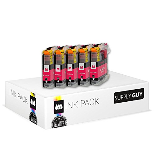 5 Cartuchos de Tinta Compatible con Brother LC223 LC-223XL Magenta para MFC-J5320DW MFC-J5620DW MFC-J4420dw MFC-J480DW DCP-J4120DW DCP-J562DW y más (Ver página del Producto)