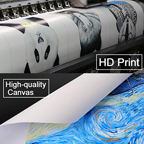 5 Pecies Canvas Grassland Wall Green Style Painting Room Decor Home Improvement Wall Art Picture Steppes Landscape Posters-20x35 20x45 20x55cm Sin Marco