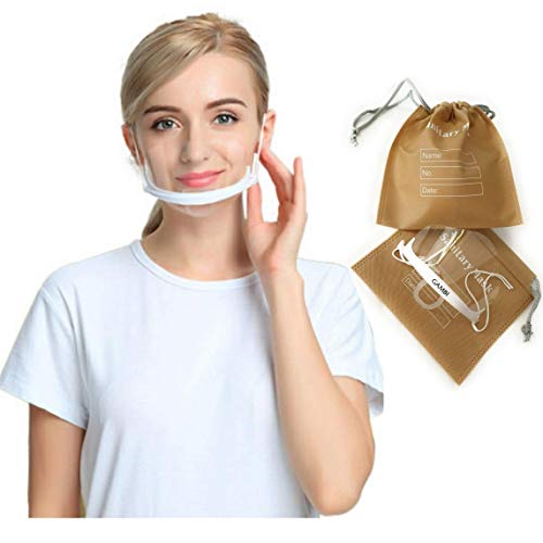 5 Unidades Viseras Protector Facial Plastico Transparente Máscarilla Boca Nariz Visera Plastico Antiniebla Mascara Escudo Transparente Protector Facial Antisalpicaduras (5)