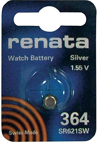 5 x Renata Reloj Pilas de óxido de plata, fabricado en Suiza 0% Mercurio larga duración