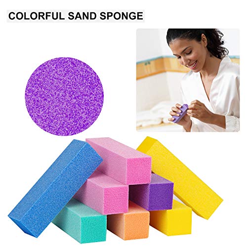 50 Piezas 100/180 Limas de Uñas, [Duradero actualizado]Recto Forma Limas de Uñas Doble Cara Profesional Manicura Nail Art - Material Papel Esmeril