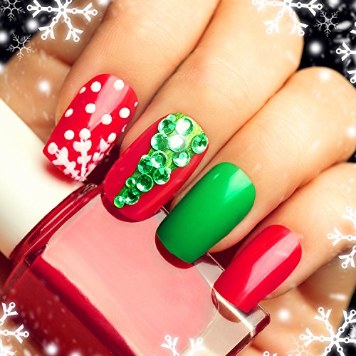 500 Piezas de Uña Falsa Artificial de Acrílico Puntas de Uñas de Arte de UV Gel de DIY (Transparente Francés)