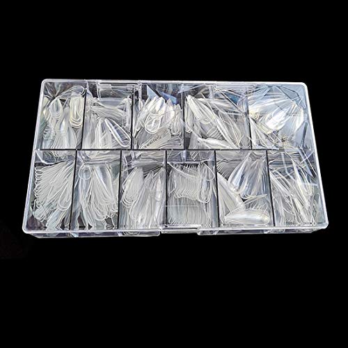 550 Piezas Uñas postizas de bailarina Puntas de uñas Stiletto Full Cover Uñas postizas transparentes
