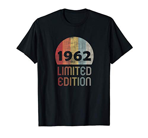 58 Años Cumpleaños Hombre Mujer Regalo 1962 Limited Edition Camiseta