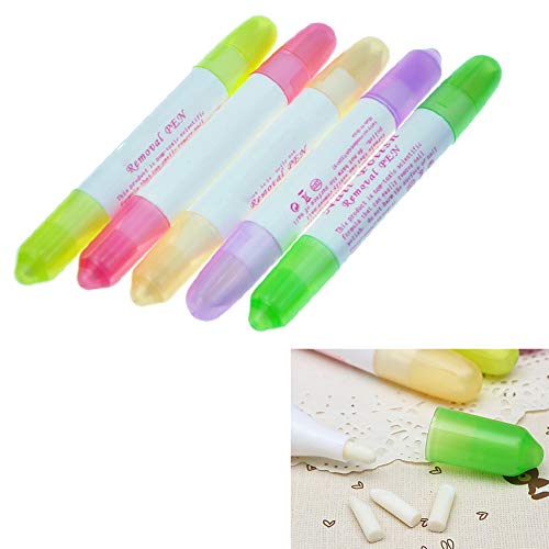 5pcs / set Esmalte de uñas Corrector de eliminación de lápiz de uñas de arte polaco Detergente con puntas de repuesto Maquillaje Corrector pluma del removedor para aplicaciones domésticas o salón