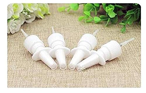 6 botellas de 20 ml vacías de cristal ámbar con atomizador nasal rellenables para aplicaciones de agua salina