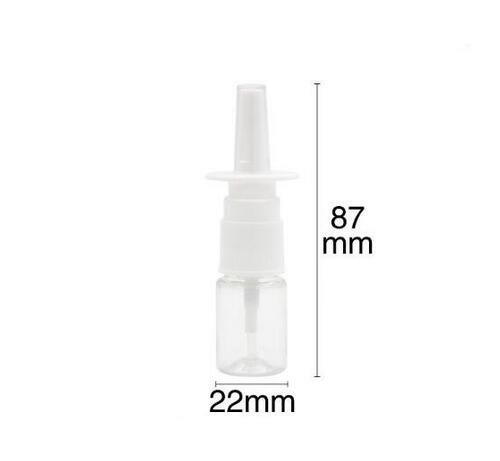6 mini botellas de plástico vacías de 5 ml rellenables para spray de nasal, contenedor de frascos de pulverizadores finos para aceites esenciales, perfumes