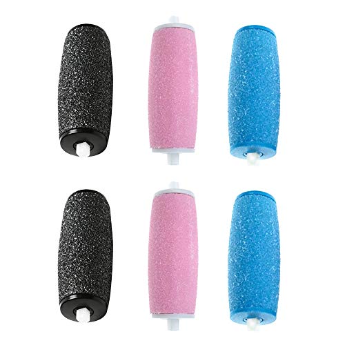 6 Pieza Rodillo de Pie de Molienda Adecuado para Eliminar la Piel Dura Removedor de Piel dura Reemplazo Grueso