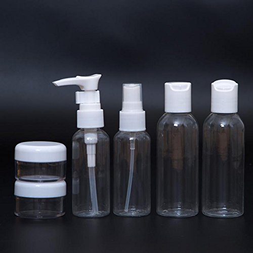 6 x da. WA aire contenedores de botellas de botella de viaje Artículos de aseo de viaje para maquillaje cosmético
