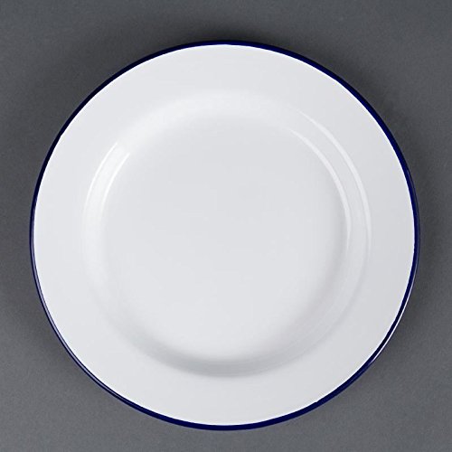 6 x Olympia esmalte placa de cena 245 mm servicio comedor cocina vajilla