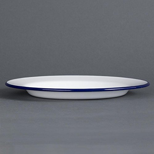 6 x Olympia esmalte placa de cena 245 mm servicio comedor cocina vajilla