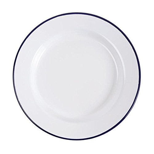 6 x Olympia esmalte placa de cena 245 mm servicio comedor cocina vajilla