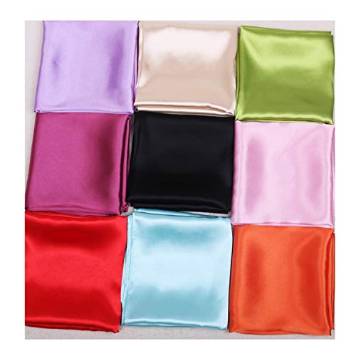 60 cm Candy Colors Women Silk Scarf Fashion Silk Shawl Head Covering Ladies Professional Small Squares Send Random Talla única