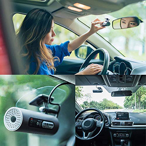 70mai Grabador de Conducción de Automóviles Cámara de Dash 1080 P Full HD Smart Car DVR Versión Nocturna 130 Grados FOV Camo Dash CAM G-Sensor Dashcam Control de Voz Inglés, Negro