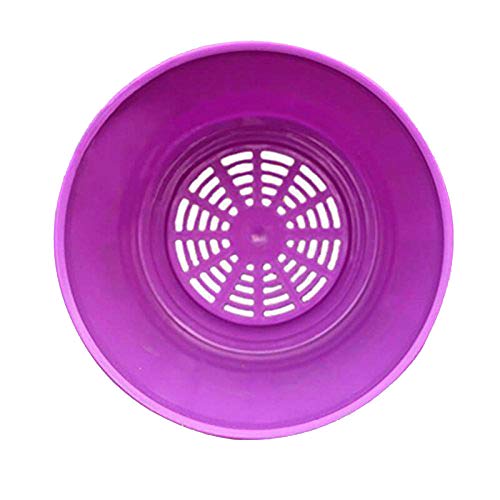 8 pcs plásticos Ronda Flor Planta potes con Paleta 8 Colores para Las Plantas de semillero Plantas de Carne de vivero y Otras pequeñas Plantas