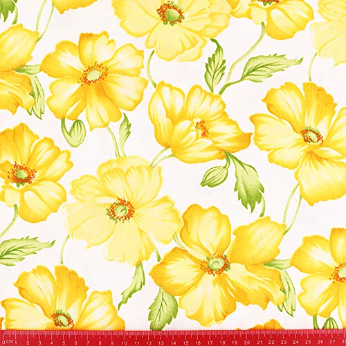8 piezas amarillo serie grasa cuarto superior algodón arte tela paquete cuadrados patchwork floral algodón material 46 cm x 56 cm