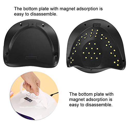 80W Lámpara De Uñas Profesional UV/Led Secadores De Uñas Sensor De Tiempo Para Curar Herramientas De Arte De Uñas De Esmalte De Gel