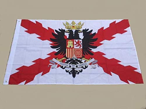 a-more.es Bandera Decorativa Tercios españoles - Imperio español - con Escudo - 150 x 90 cm.