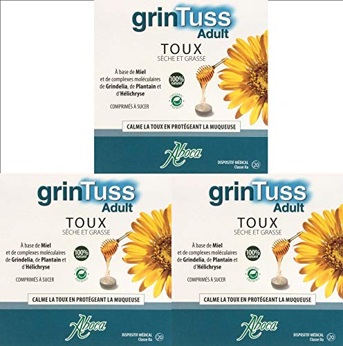Aboca GrinTuss - Lote de 3 pastillas para azúcar