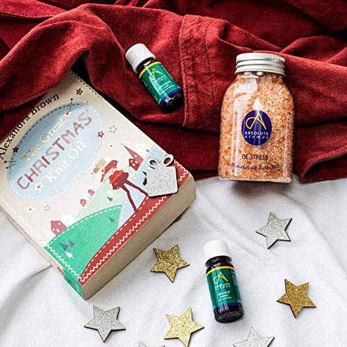 Absolute Aromas Sales de baño de 'Destress' 290g Bolsa de Recarga - Sales Rosadas del Himalaya - Con una Mezcla Relajante de Aceites Esenciales