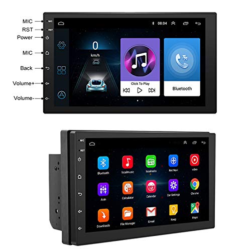 ACAMPTAR 7 Pulgadas Android 8.1 2 Your Car DVD Radio Reproductor Multimedia GPS Navegación Universal para Nissan Peugeot Toyota Doble DIN Autoradio