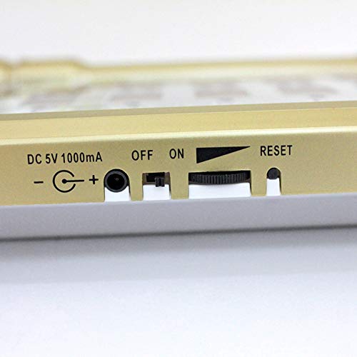 ACAMPTAR MusulmáN Rezando IsláMico Azan Reloj de Mesa Despertadores Azan Reloj de OracióN de 1500 Ciudades Athan Adhan Salah Enchufe de la EU Oro