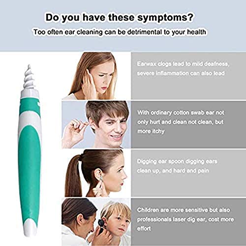 Acant Kit De Herramientas De Limpieza De Oídos Herramienta de eliminación de Cerumen Q-Grips Earwax Removal Kit, (32 Pcs)