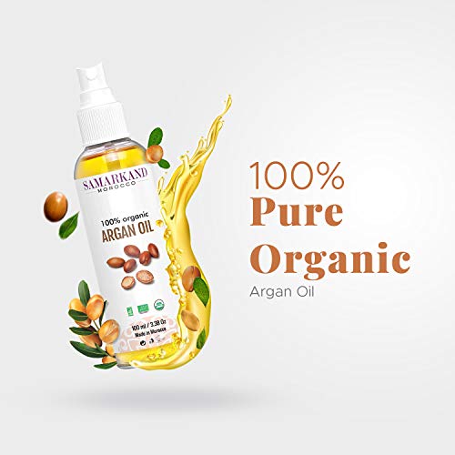 Aceite de Argán Bio 100% Puro Ecológico Primera Presión en Frío para Pelo y Piel - El Original de Marruecos (100 ml)