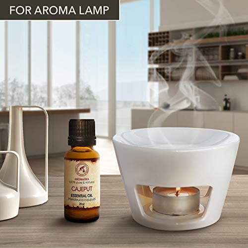 Aceite Esencial de Cajeput 20 ml - 100% Puro y Natural - Aromaterapia - Difusor - Lámpara de aroma - Sauna - Yoga