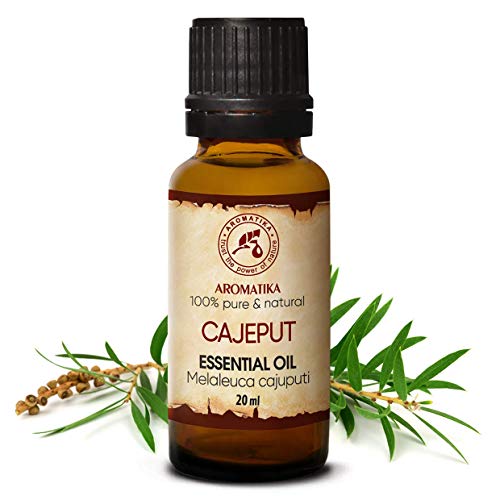 Aceite Esencial de Cajeput 20 ml - 100% Puro y Natural - Aromaterapia - Difusor - Lámpara de aroma - Sauna - Yoga