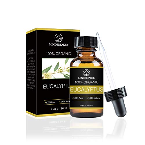 Aceite Esencial de Eucalipto, Puro y Grado Terapéutico para Aromaterapia Relajación Piel (120 ml) con Cuentagotas