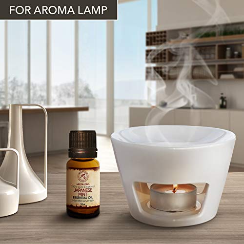 Aceite Esencial de Menta Japonesa 10 ml - Menta Arvensis - 100% Puro - Sauna - Relajación - Spa - Difusor Aromático - Lámpara de Aroma