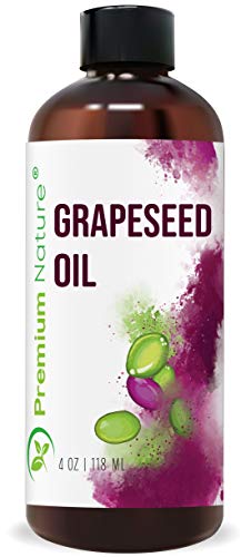 Aceite Puro De Semilla De Uva Aceite Portador Extracto - Premium Nature Prensado En Frío Con Vitamina E Aceite De Masaje Aceite Para El Cuidado Facial Cosméticos Diy Para Piel Cabello 118 Ml