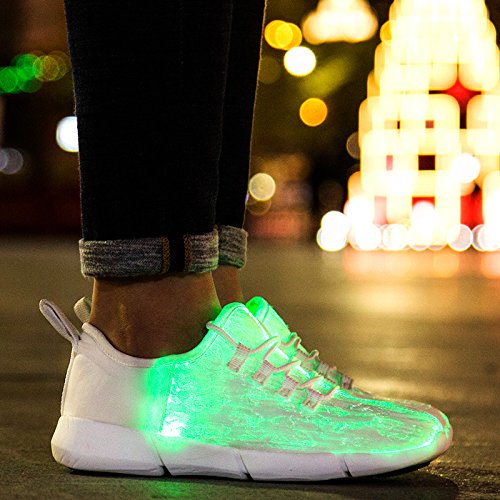 acever Zapatillas Deportivas Flash Zapatillas con luces LED Rave Party Prom Party Regalo del día de San Valentín (para mujeres) as shown on image Talla:UK6/EU39/US8 for Women