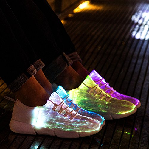 acever Zapatillas Deportivas Flash Zapatillas con luces LED Rave Party Prom Party Regalo del día de San Valentín (para mujeres) as shown on image Talla:UK6/EU39/US8 for Women