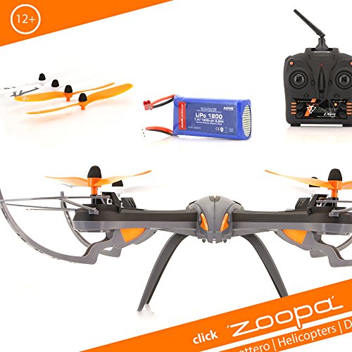 Acme Made zoopa Q600 Mantis - Drones con cámara (Negro, Naranja, Color Blanco, hacia atrás, Adelante, Polímero de Litio)